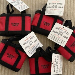 Bundle of 5 Trader Joe’s Micro tote bags